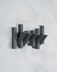Modern Grid wall hooks mounted on a wall