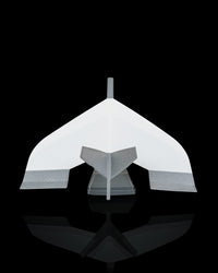 3D printed stealth jet glider front view