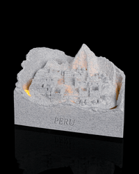 Andes Lost City Machu Picchu landmark lamp glowing