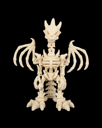 Bone Dragonborn articulated skeleton dragon figure
