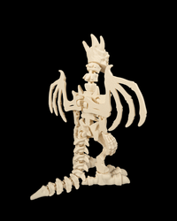 Articulated flexi skeleton dragon warrior
