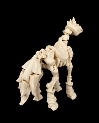 3D printed undead horse miniature