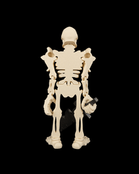 Articulated flexi undead soldier figure