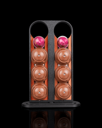Coffee pod carousel on a counter