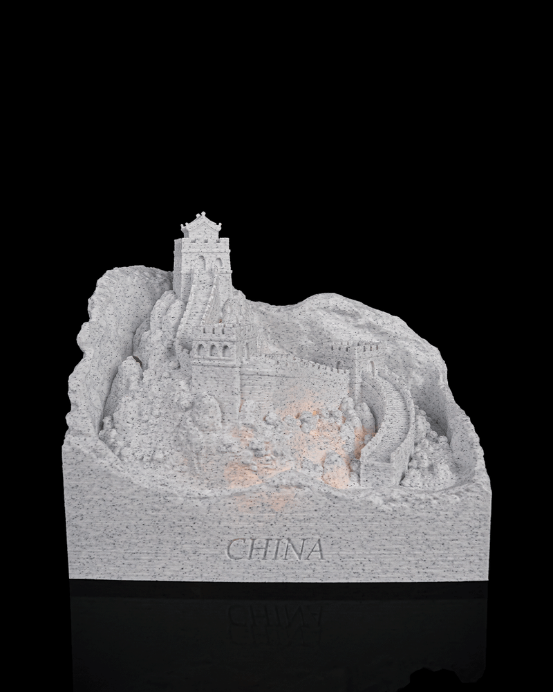 China Wall Great Wall landmark lamp glowing