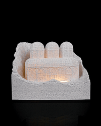 Crystal Garden landmark lamp glowing warm