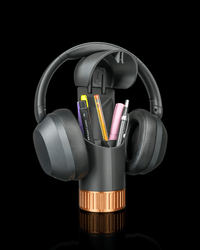 Headset stand with pen cup base