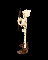 3D printed skeleton archer miniature