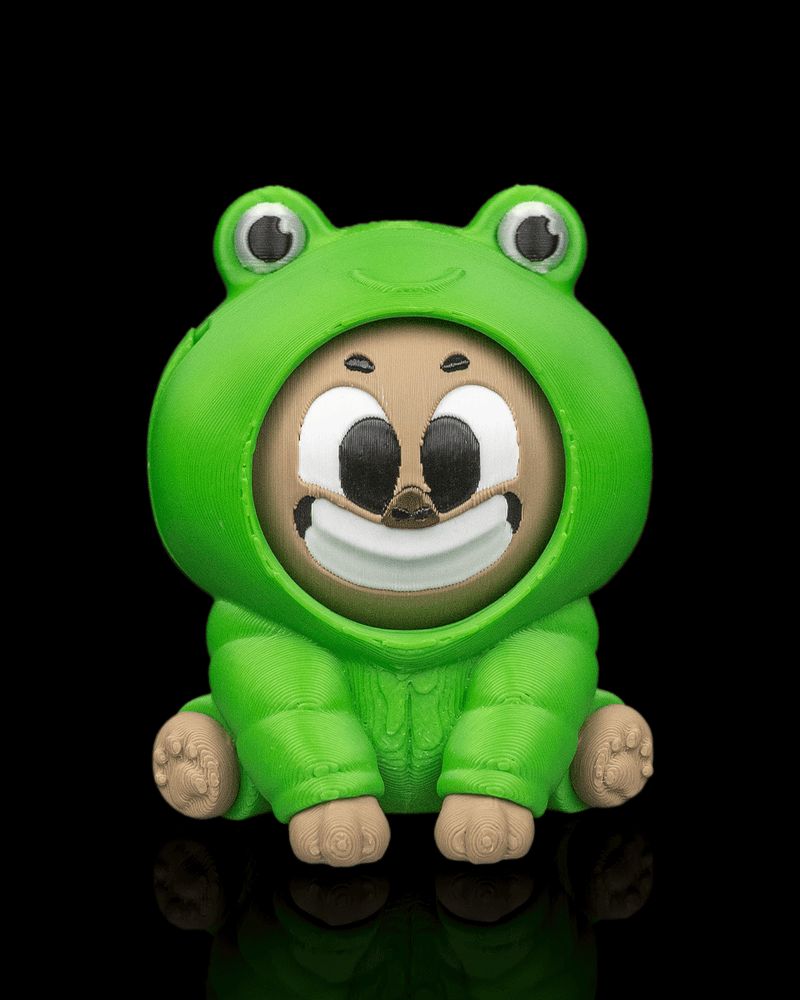 Froggybara capybara in a frog costume fidget figure