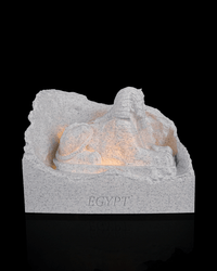 Giza Sphinx Egypt landmark lamp glowing