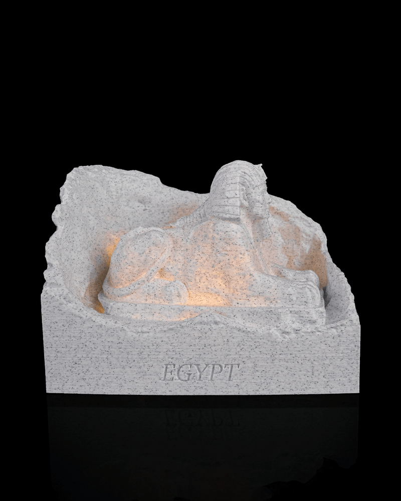 Giza Sphinx Egypt landmark lamp glowing