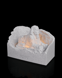 3D printed Giza sphinx landmark lamp