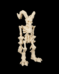 Horned undead demon miniature front view