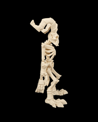 Articulated flexi skeleton fiend side view