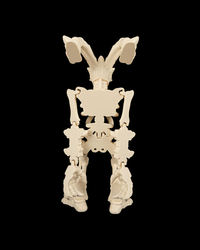 3D printed undead demon miniature