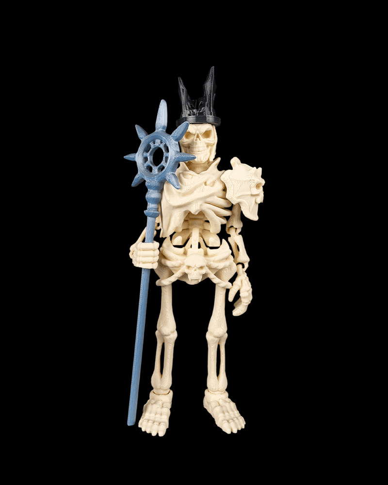 King of the Dead articulated skeleton necromancer figure