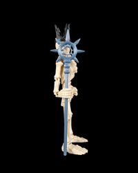Articulated flexi skeleton king figure