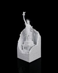 3D printed statue of liberty landmark lamp