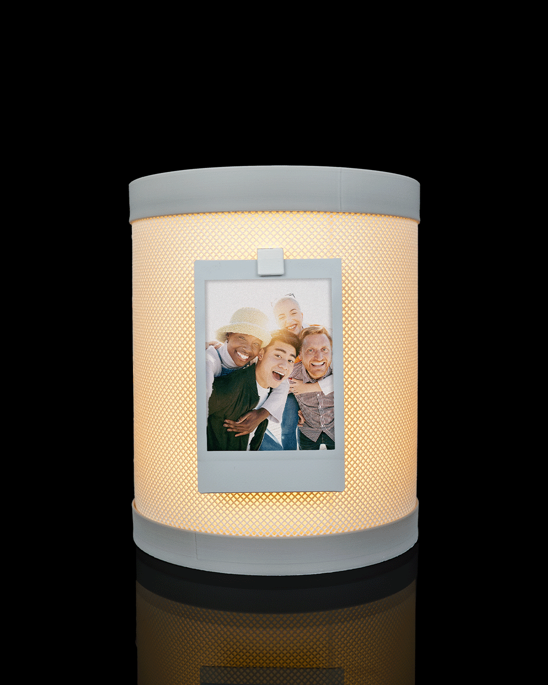 Memo Tower LED Table Lamp and Desk Organizer, 3D Printed Night Light with Photo and Memo Holder