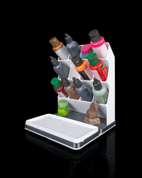 Miniature painting station full of supplies
