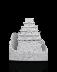 3D printed Osaka castle landmark lamp