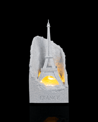 Paris Tower eiffel tower landmark lamp glowing