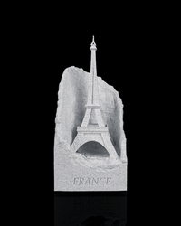 3D printed eiffel tower landmark lamp
