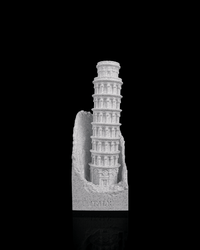 3D printed leaning tower of pisa lamp