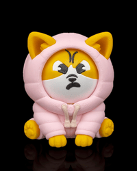 Puffer Corgi figure front view