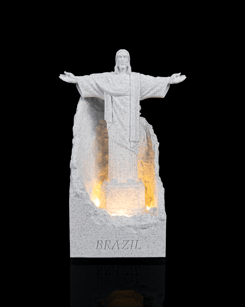 Rio Redeemer Christ the Redeemer landmark lamp glowing