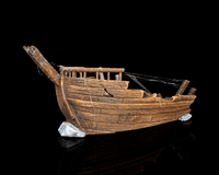 Shipwreck scenery angled view