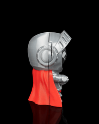 Sir Flips-a-Lot with red cape and swappable face