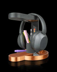 Tower Trio phone dock and headset holder