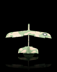 War Dog camo military glider plane in flight pose