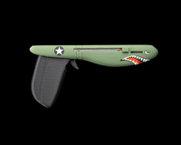 War Dog military glider with star on wing