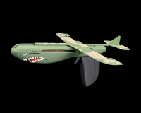 War Dog glider with shark teeth design
