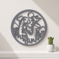 Dinosaurs Wall Art – 3D Printed Wall Art