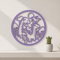 Dinosaurs Wall Art – 3D Printed Wall Art